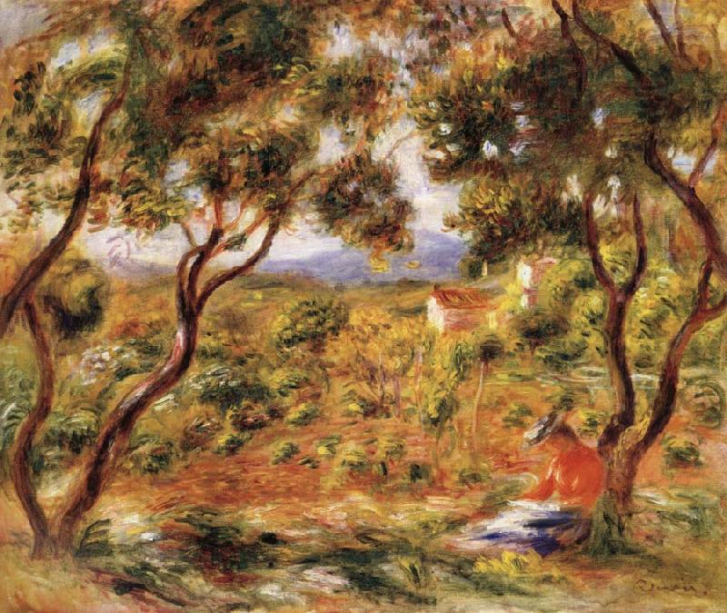 Pierre Renoir The Vines at Cagnes oil painting picture